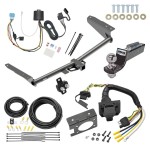 Trailer Hitch Tow Package w/ 7-Way RV Wiring For 18-23 Honda Odyssey w/ 2" Drop Mount 2" Ball Class 3 2" Receiver Reese
