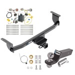 Tow Package For 17-19 Nissan Rogue Sport Trailer Hitch w/ Wiring 2" Drop Mount 2" Ball 2" Receiver Reese