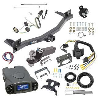 Trailer Hitch Tow Package Prodigy P3 Brake Control For 18-24 Buick Enclave 18-23 Chevrolet Traverse 24-24 Limited w/ 7-Way RV Wiring 2" Drop Mount 2" Ball Class 3 2" Receiver Reese Tekonsha