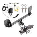 Tow Package For 18-24 Volvo XC60 Trailer Hitch w/ Wiring 2" Drop Mount 2" Ball 2" Receiver Reese