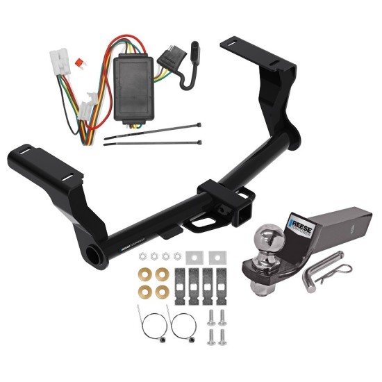 Tow Package For 16-24 Subaru Crosstrek Except Hybrid Trailer Hitch w/ Wiring 2" Drop Mount 2" Ball 2" Receiver Reese