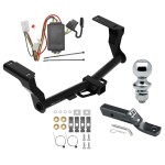 Reese Trailer Tow Hitch For 16-24 Subaru Crosstrek Except Hybrid 2" Receiver Complete Package w/ Wiring and 1-7/8" Ball