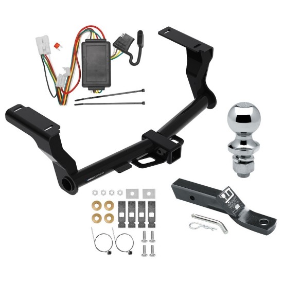 Reese Trailer Tow Hitch For 16-24 Subaru Crosstrek Except Hybrid 2" Receiver Complete Package w/ Wiring and 1-7/8" Ball