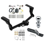 Reese Trailer Tow Hitch For 18-24 Subaru Impreza 5 Dr. Wagon Except WRX STi & w/Quad Exhaust Outlets 2" Receiver Complete Package w/ Wiring and 1-7/8" Ball