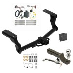 Reese Trailer Tow Hitch For 18-24 Subaru Impreza 5 Dr. Wagon Except WRX STi & w/Quad Exhaust Outlets Deluxe Package Wiring 2" Ball Mount and Lock