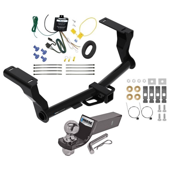 Tow Package For 16-24 Subaru Crosstrek Hybrid Trailer Hitch w/ Wiring 2" Drop Mount 2" Ball 2" Receiver Reese