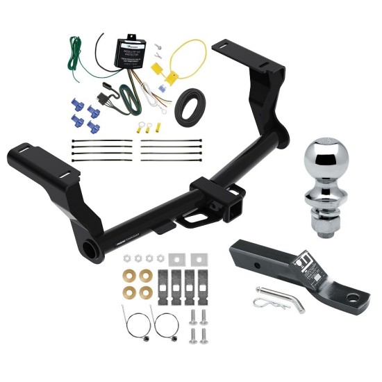 Reese Trailer Tow Hitch For 16-24 Subaru Crosstrek Hybrid 2" Receiver Complete Package w/ Wiring and 1-7/8" Ball