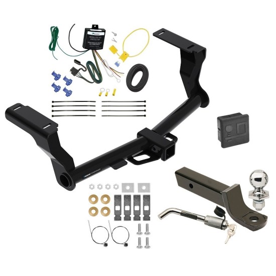 Reese Trailer Tow Hitch For 16-24 Subaru Crosstrek Hybrid Deluxe Package Wiring 2" Ball Mount and Lock