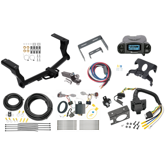 Trailer Hitch Tow Package Prodigy P3 Brake Control For 18-24 Subaru Impreza 5 Dr. Wagon w/ 7-Way RV Wiring 2" Drop Mount 2" Ball Class 3 2" Receiver Reese Tekonsha