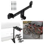 Reese Trailer Hitch w/ 4 Bike Rack For 11-24 BMW X3 19-24 X4 Approved for Recreational & Offroad Use Carrier for Adult Woman or Child Bicycles Foldable