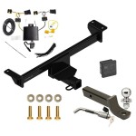 Reese Trailer Tow Hitch For 19-24 Infiniti QX50 Deluxe Package Wiring 2" Ball Mount and Lock