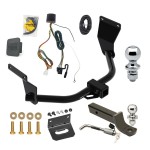 Ultimate Tow Package For 19-24 Acura RDX Trailer Hitch w/ Wiring 2" Drop Mount Dual 2" and 1-7/8" Ball Lock Bracket Cover 2" Receiver Reese