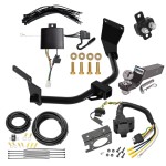 Trailer Hitch Tow Package w/ 7-Way RV Wiring For 19-24 Acura RDX With +12V Power Provision w/ 2" Drop Mount 2" Ball Class 3 2" Receiver Reese