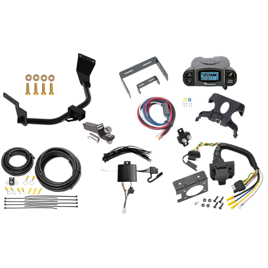 Trailer Hitch Tow Package Prodigy P3 Brake Control For 19-24 Acura RDX With +12V Power Provision w/ 7-Way RV Wiring 2" Drop Mount 2" Ball Class 3 2" Receiver Reese Tekonsha