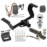 Ultimate Tow Package For 19-24 Subaru Forester Trailer Hitch w/ Wiring 2" Drop Mount Dual 2" and 1-7/8" Ball Lock Bracket Cover 2" Receiver Reese