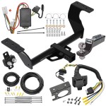 Trailer Hitch Tow Package w/ 7-Way RV Wiring For 19-24 Subaru Forester w/ 2" Drop Mount 2" Ball Class 3 2" Receiver All Models Reese