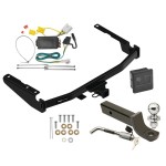 Reese Trailer Tow Hitch For 14-19 Toyota Highlander Deluxe Package Wiring 2" Ball Mount and Lock