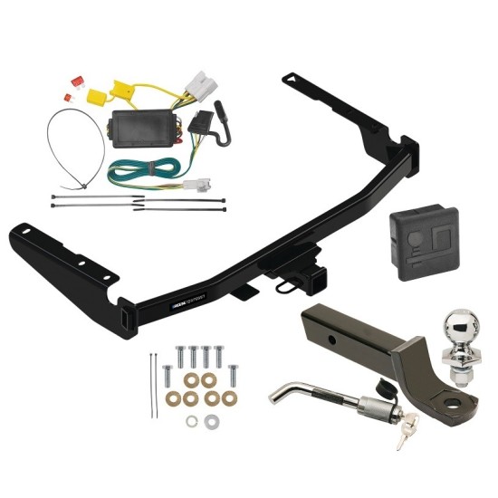 Reese Trailer Tow Hitch For 14-19 Toyota Highlander Deluxe Package Wiring 2" Ball Mount and Lock