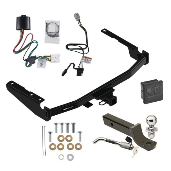 Reese Trailer Tow Hitch For 20-24 Toyota Highlander Deluxe Package Wiring 2" Ball Mount and Lock