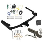 Reese Trailer Tow Hitch For 18-22 Lexus RX350L Deluxe Package Wiring 2" Ball Mount and Lock