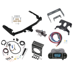 Trailer Hitch Tow Package Prodigy P3 Brake Control For 14-19 Toyota Highlander Except XSE w/ 7-Way RV Wiring 2" Drop Mount 2" Ball Class 4 2" Receiver Reese Tekonsha