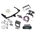 Trailer Hitch Tow Package Prodigy P3 Brake Control For 20-24 Toyota Highlander w/ 7-Way RV Wiring 2" Drop Mount 2" Ball Class 4 2" Receiver Reese Tekonsha