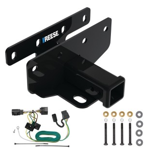 Trailer Hitch w/ Wiring For 07-17 Jeep Wrangler 2018 JK Except w/Right Hand Drive Class 3 2" Tow Receiver Reese Tekonsha