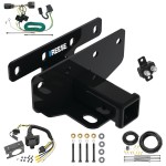 Trailer Hitch w/ 7-Way RV Wiring For 07-17 Jeep Wrangler 2018 JK Except w/Right Hand Drive Class 3 2" Receiver Reese