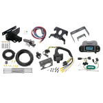 Trailer Hitch Tow Package Prodigy P3 Brake Control For 07-17 Jeep Wrangler 2018 Wrangler JK Except w/Right Hand Drive w/ 7-Way RV Wiring 2" Drop Mount 2" Ball Class 3 2" Receiver Reese Tekonsha