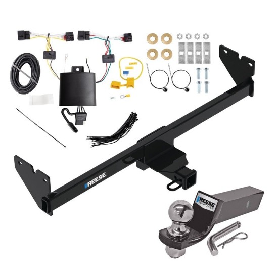 Reese Trailer Tow Hitch For 20-24 Volkswagen Atlas Cross Sport Complete Package w/ Wiring and 2" Ball