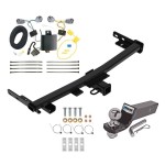 Reese Trailer Tow Hitch For 14-18 Jeep Cherokee Trailhawk Complete Package w/ Wiring and 2" Ball