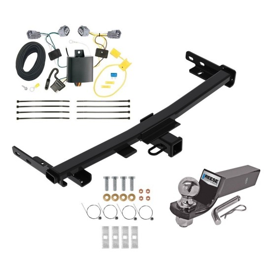 Reese Trailer Tow Hitch For 14-18 Jeep Cherokee Trailhawk Complete Package w/ Wiring and 2" Ball