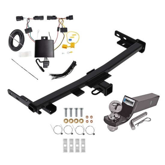 Reese Trailer Tow Hitch For 19-23 Jeep Cherokee Trailhawk Complete Package w/ Wiring and 2" Ball