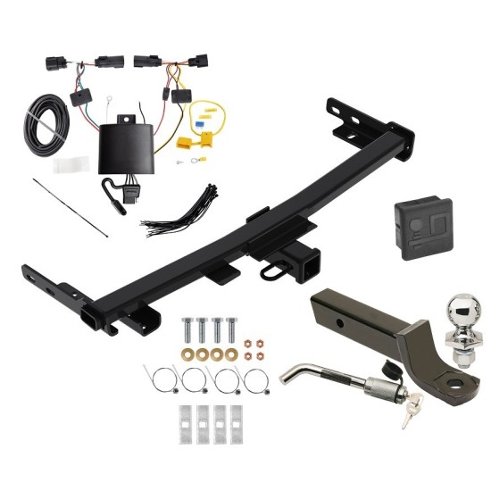 Reese Trailer Tow Hitch For 19-23 Jeep Cherokee Trailhawk Deluxe Package Wiring 2" Ball Mount and Lock