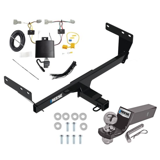 Tow Package For 21-24 Nissan Rogue Trailer Hitch w/ Wiring 2" Drop Mount 2" Ball 2" Receiver Reese