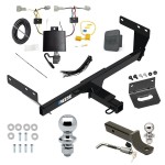 Ultimate Tow Package For 21-24 Nissan Rogue Trailer Hitch w/ Wiring 2" Drop Mount Dual 2" and 1-7/8" Ball Lock Bracket Cover 2" Receiver Reese