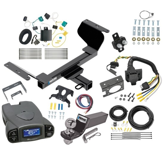 Trailer Hitch Tow Package Prodigy P3 Brake Control For 18-21 Chevrolet Equinox Except Premier or Models w/1.6L Diesel w/ 7-Way RV Wiring 2" Drop Mount 2" Ball Class 3 2" Receiver Reese Tekonsha