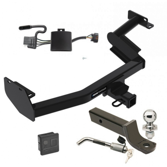 Reese Trailer Tow Hitch For 20-22 Hyundai Palisade KIA Telluride Deluxe Package Wiring 2" Ball Mount and Lock