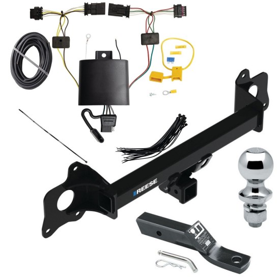 Reese Trailer Tow Hitch For 21-23 Tesla Y Class 3 2" Receiver Complete Package w/ Wiring and 1-7/8" Ball