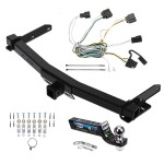 Tow Package For 11-13 Jeep Grand Cherokee Exc SRT-8 Trailer Hitch w/ Wiring 2" Drop Mount 2" Ball 2" Receiver Reese