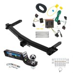 Class 4 7.5K Tow Package For 11-13 Dodge Durango Trailer Hitch w/ Wiring 2" Drop Mount 2" Ball 2" Receiver Reese