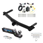 Class 4 7.5K Tow Package For 14-23 Dodge Durango Trailer Hitch w/ Wiring 2" Drop Mount 2" Ball 2" Receiver Reese