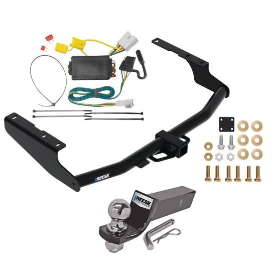 Tow Package For 14-19 Toyota Highlander Except XSE Trailer Hitch w/ Wiring 2" Drop Mount 2" Ball 2" Receiver Reese