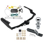 Reese Trailer Tow Hitch For 14-19 Toyota Highlander (Except with Dual Exhaust and XSE) w/ Wiring Harness Kit and 1-7/8" Ball