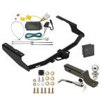 Reese Trailer Tow Hitch For 14-19 Toyota Highlander (Except with Dual Exhaust and XSE) Deluxe Package Wiring 2" Ball Mount and Lock