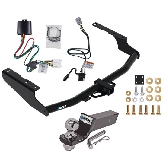 Tow Package For 20-23 Toyota Highlander Except XSE Trailer Hitch w/ Wiring 2" Drop Mount 2" Ball 2" Receiver Reese