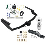 Reese Trailer Tow Hitch For 18-21 Lexus Rx350L (Except with Dual Exhaust) 2" Receiver w/ Wiring Harness Kit and 2" Ball