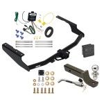 Reese Trailer Tow Hitch For 18-21 Lexus Rx350L (Except with Dual Exhaust) Deluxe Package Wiring 2" Ball Mount and Lock