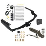 Reese Trailer Tow Hitch For 18-21 Lexus Rx350L (Except with Dual Exhaust) Deluxe Package Wiring 2" Ball Mount and Lock