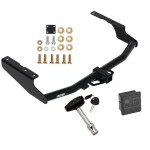 Reese Trailer Tow Hitch For 18-21 Lexus Rx350L 14-23 Toyota Highlander (Except with Dual Exhaust and XSE) 2" Receiver w/ Security Lock Pin Key